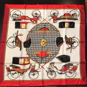 Hermès scarf (36 in x 36 in).